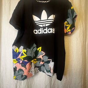 Adidas Black Floral T-Shirt Her line